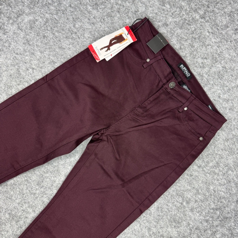 Buffalo David Bitton Karolin Mid-Rise Super Stretch Jegging Burgundy Womens 8/29